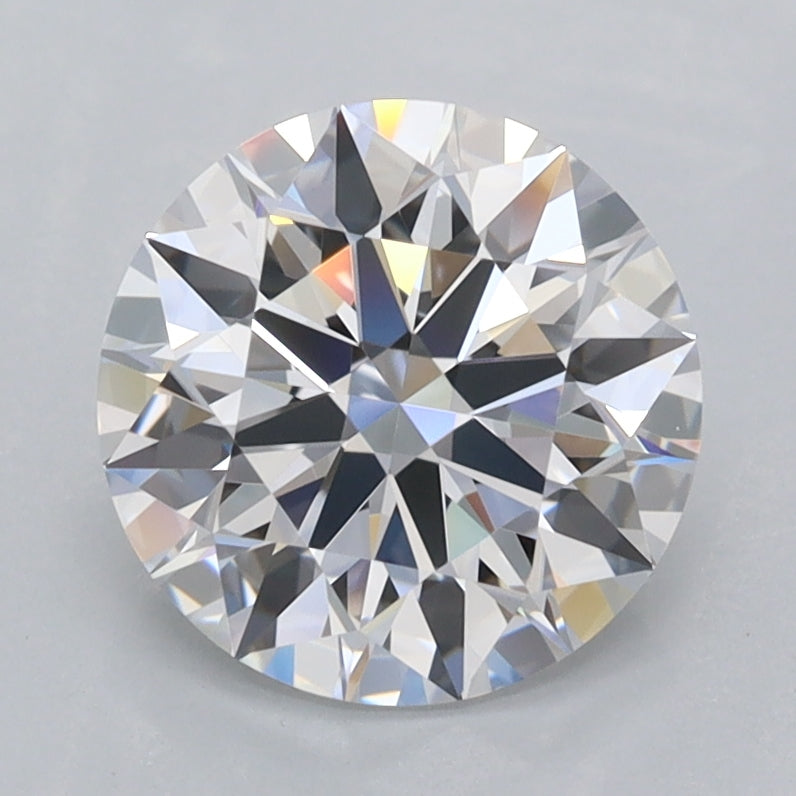 2.07 Carat Round Shaped, Ideal Cut, D Color, FL Clarity, IGI Certified Lab Grown Diamond