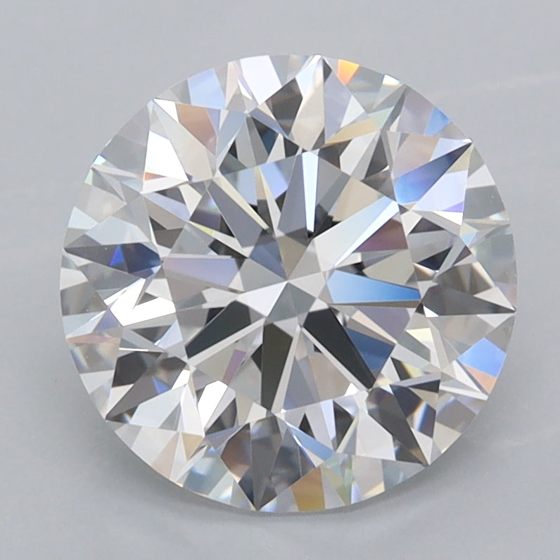 2.64 Carat Round Shaped, Ideal Cut, D Color, FL Clarity, IGI Certified Lab Grown Diamond
