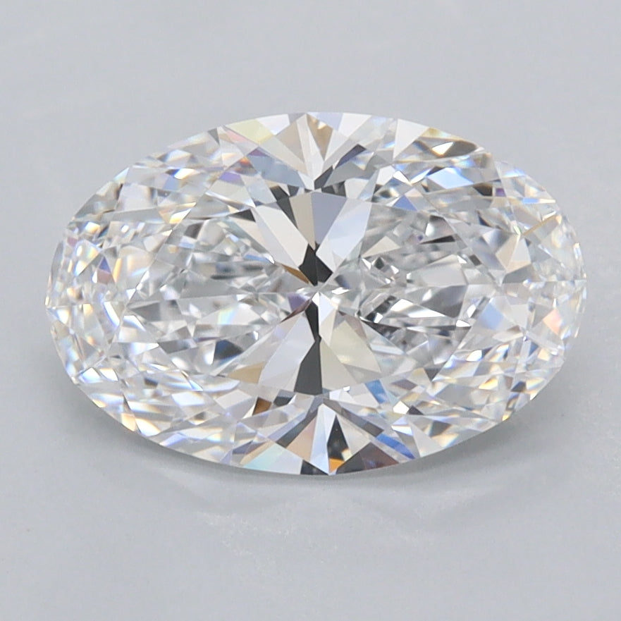 2.00 Carat Oval Shaped, Ideal Cut, D Color, FL Clarity, IGI Certified Lab Grown Diamond