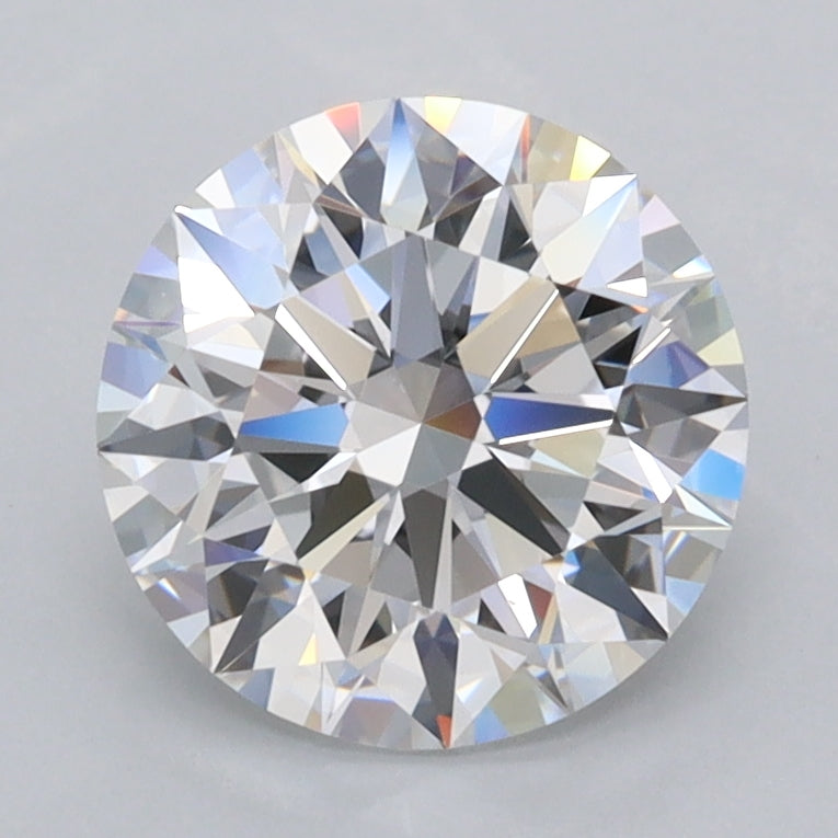 1.99 Carat Round Shaped, Ideal Cut, D Color, FL Clarity, IGI Certified Lab Grown Diamond