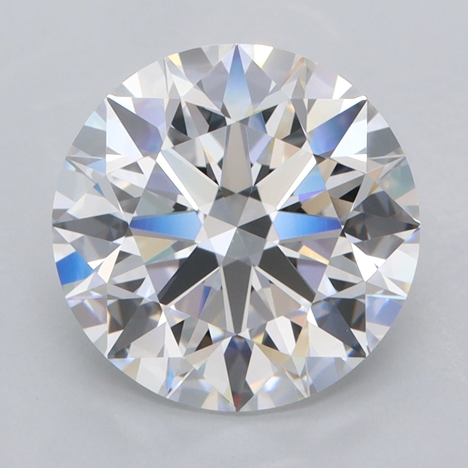 3.94 Carat Round Shaped, Ideal Cut, D Color, FL Clarity, IGI Certified Lab Grown Diamond
