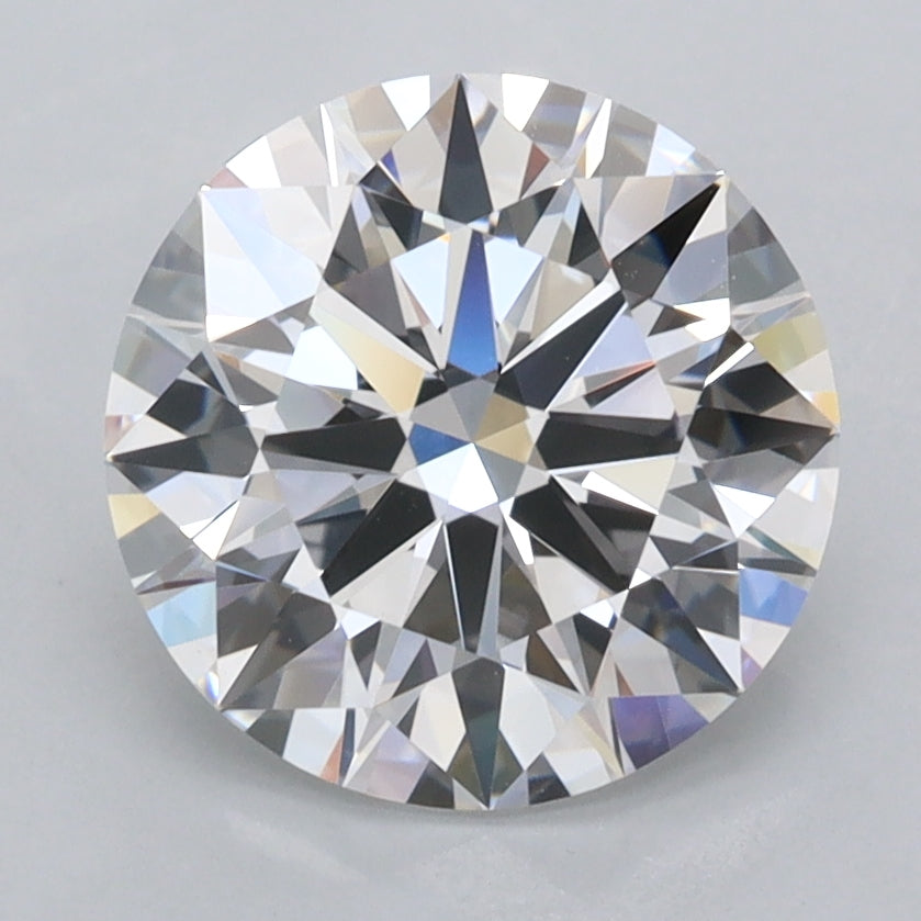 2.73 Carat Round Shaped, Ideal Cut, D Color, FL Clarity, IGI Certified Lab Grown Diamond