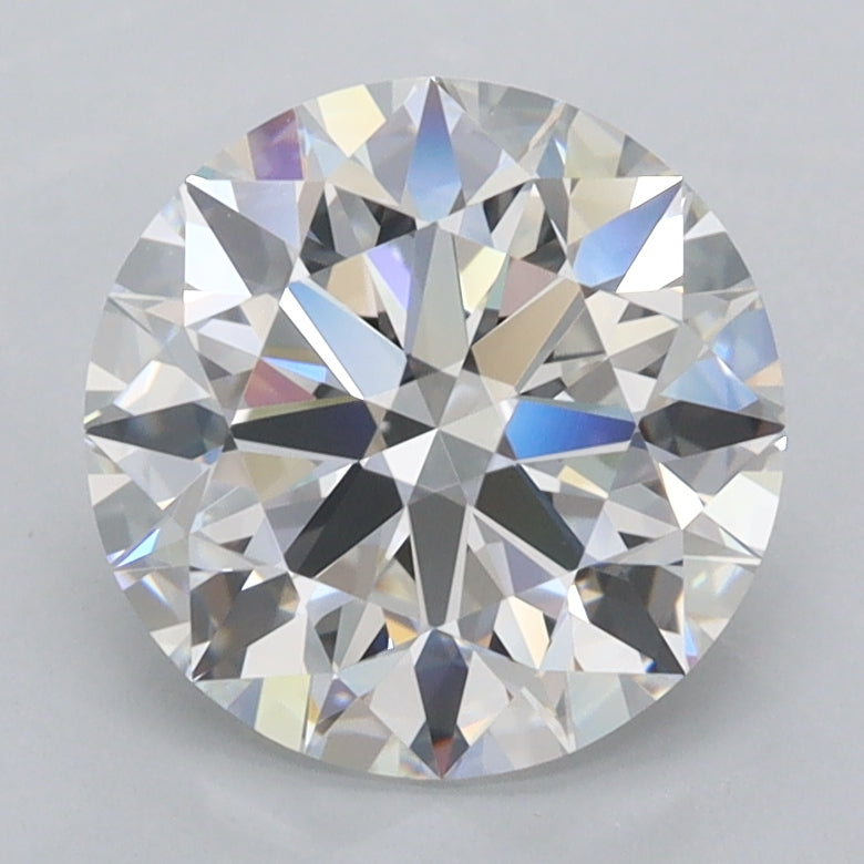 2.43 Carat Round Shaped, Ideal Cut, D Color, FL Clarity, IGI Certified Lab Grown Diamond