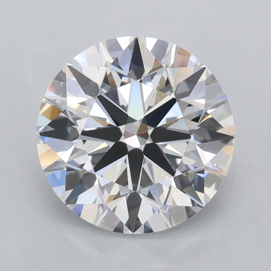 2.34 Carat Round Shaped, Ideal Cut, D Color, FL Clarity, IGI Certified Lab Grown Diamond