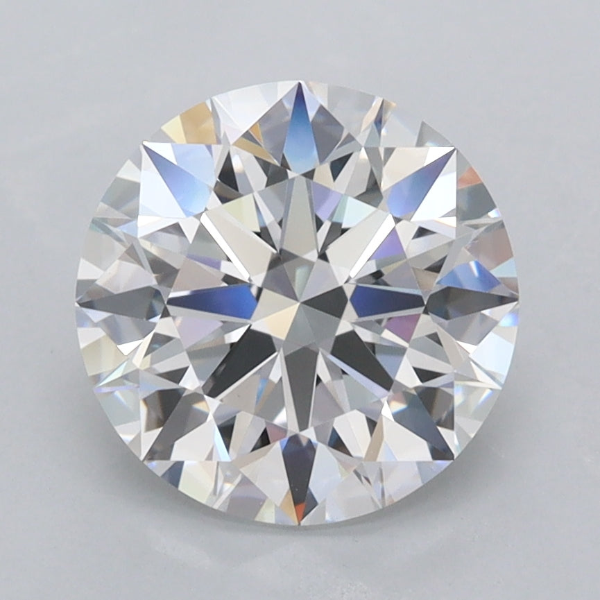 2.46 Carat Round Shaped, Ideal Cut, D Color, FL Clarity, IGI Certified Lab Grown Diamond