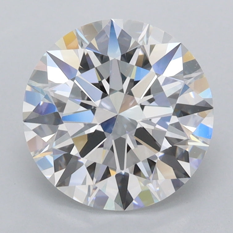 2.17 Carat Round Shaped, Ideal Cut, D Color, FL Clarity, IGI Certified Lab Grown Diamond