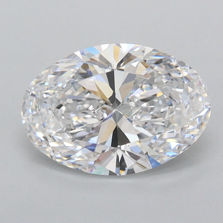 1.27 Carat Oval Shaped, Ideal Cut, D Color, FL Clarity, IGI Certified Lab Grown Diamond