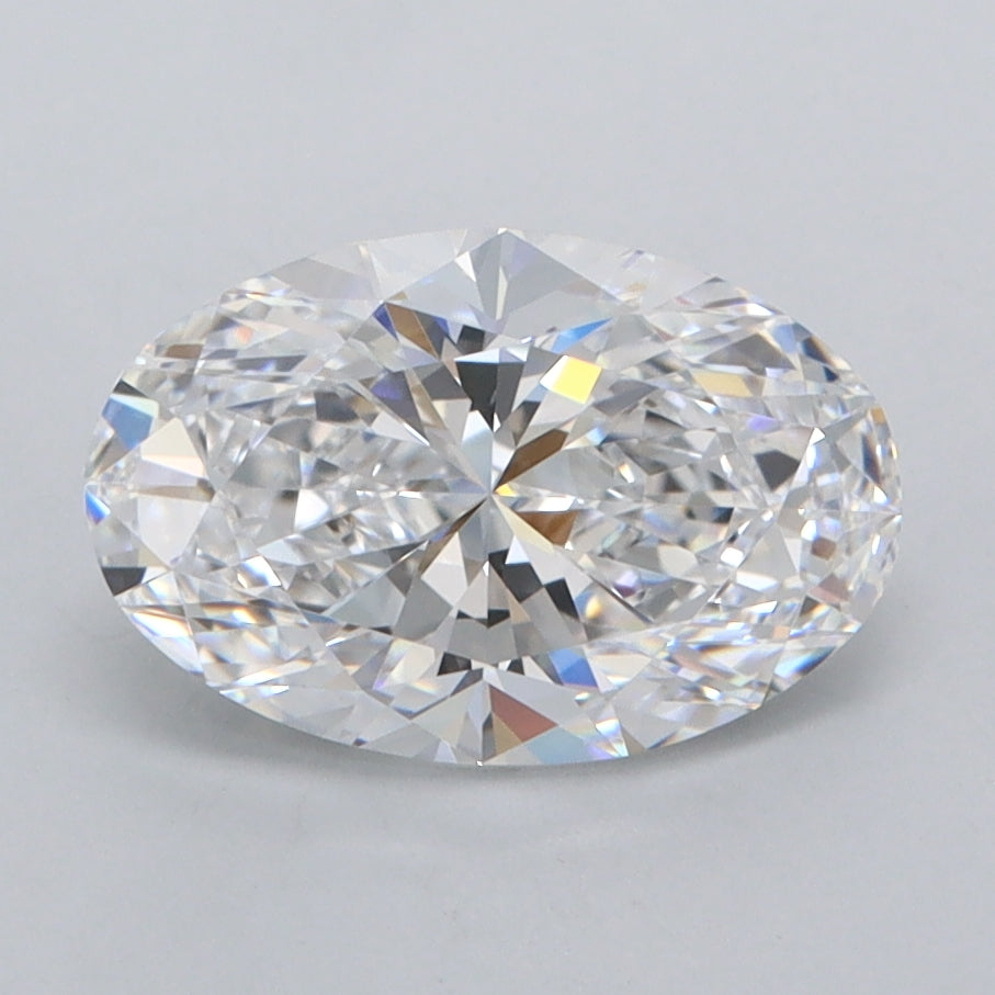 1.84 Carat Oval Shaped, Excellent Cut, D Color, FL Clarity, IGI Certified Lab Grown Diamond
