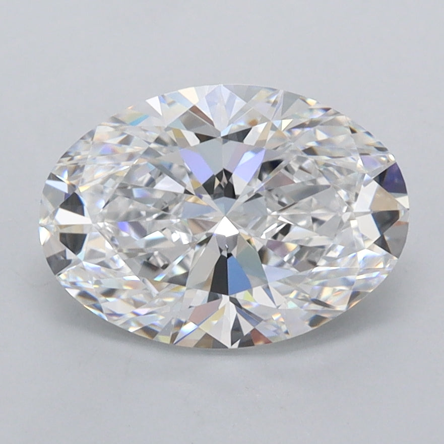 2.03 Carat Oval Shaped, Ideal Cut, D Color, FL Clarity, IGI Certified Lab Grown Diamond