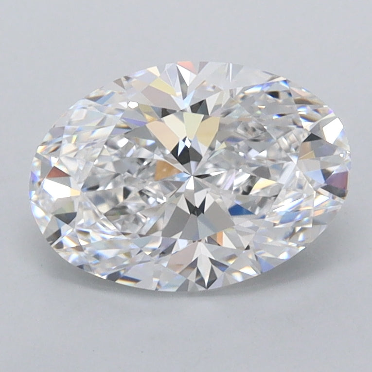 1.53 Carat Oval Shaped, Excellent Cut, D Color, FL Clarity, IGI Certified Lab Grown Diamond