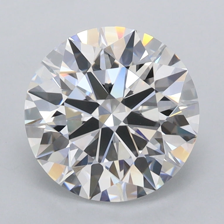 1.98 Carat Round Shaped, Ideal Cut, D Color, FL Clarity, IGI Certified Lab Grown Diamond