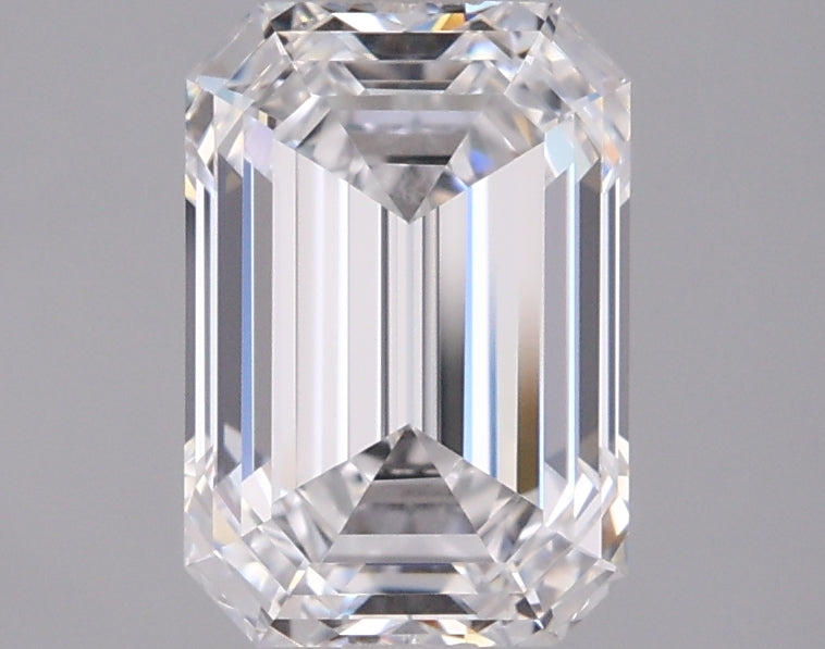 1.93 Carat Emerald Shaped, Ideal Cut, D Color, VVS1 Clarity, IGI Certified Lab Grown Diamond