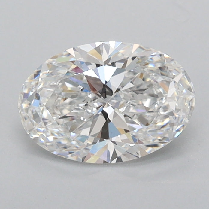 0.97 Carat Oval Shaped, Ideal Cut, D Color, FL Clarity, IGI Certified Lab Grown Diamond