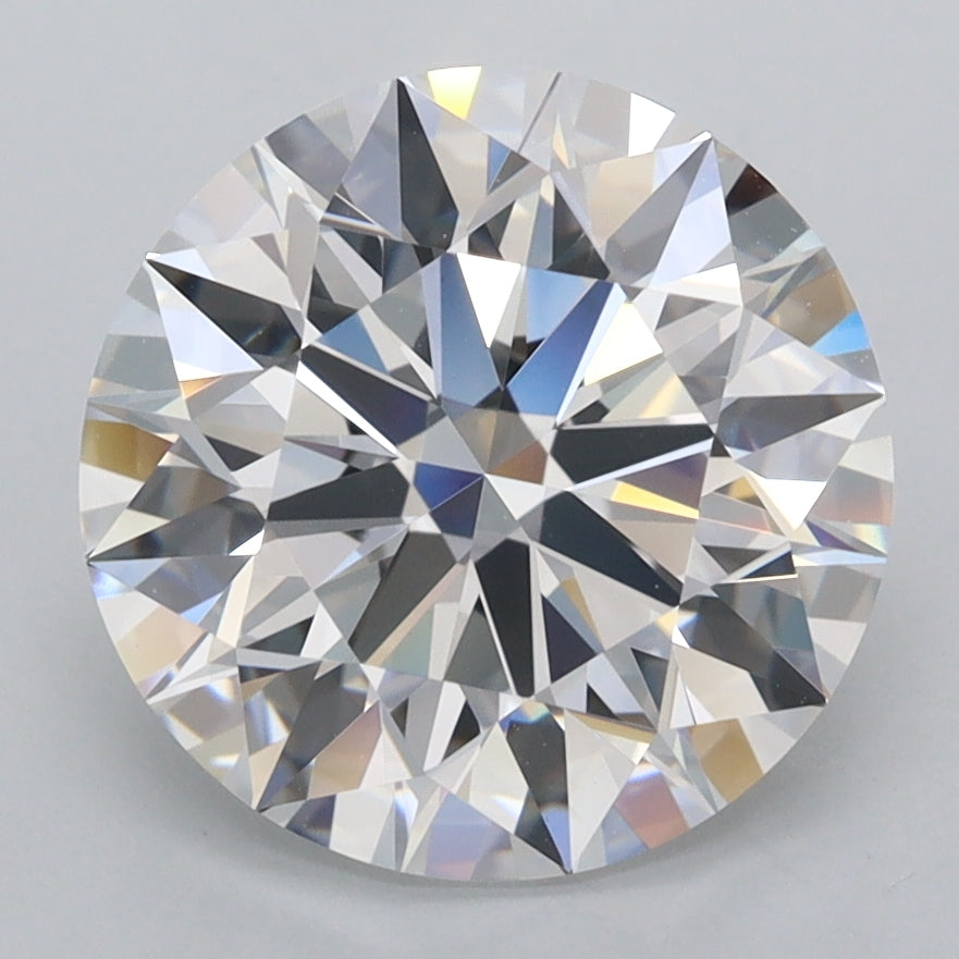 3.88 Carat Round Shaped, Ideal Cut, D Color, FL Clarity, IGI Certified Lab Grown Diamond