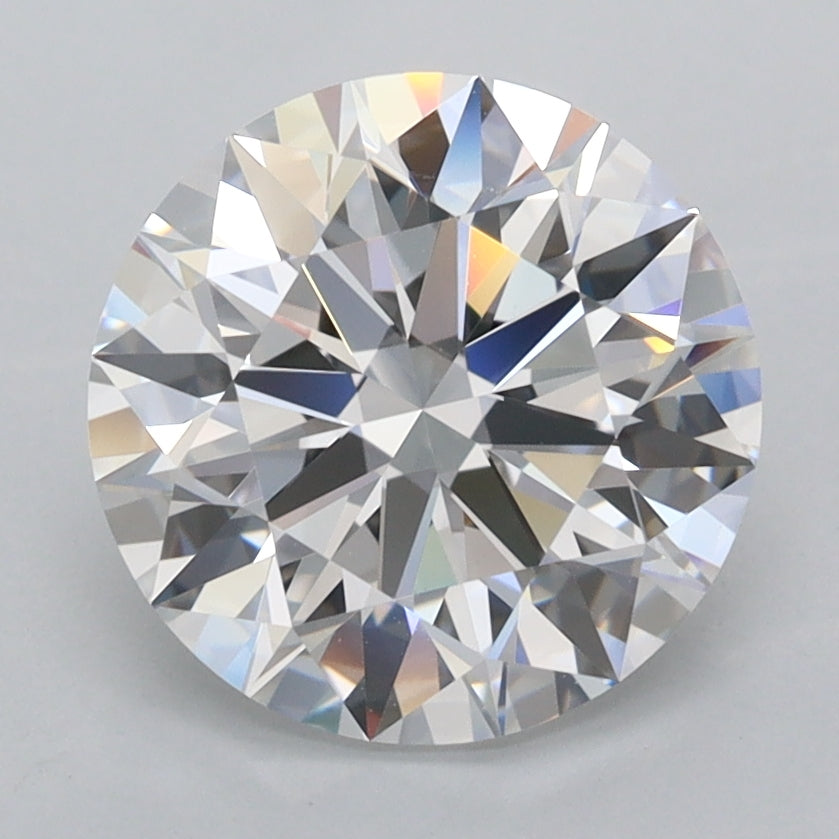 2.89 Carat Round Shaped, Ideal Cut, D Color, FL Clarity, IGI Certified Lab Grown Diamond