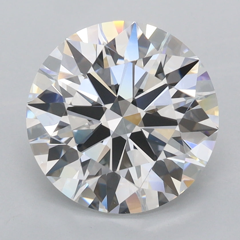 2.78 Carat Round Shaped, Ideal Cut, D Color, FL Clarity, IGI Certified Lab Grown Diamond