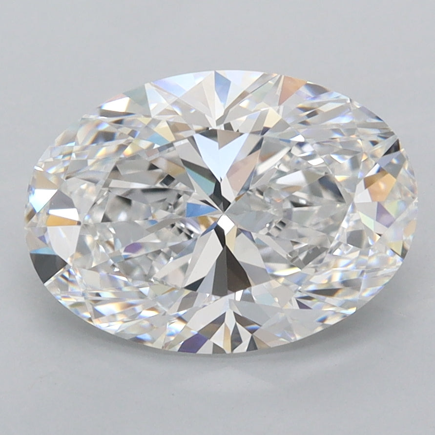 2.80 Carat Oval Shaped, Ideal Cut, E Color, FL Clarity, IGI Certified Lab Grown Diamond