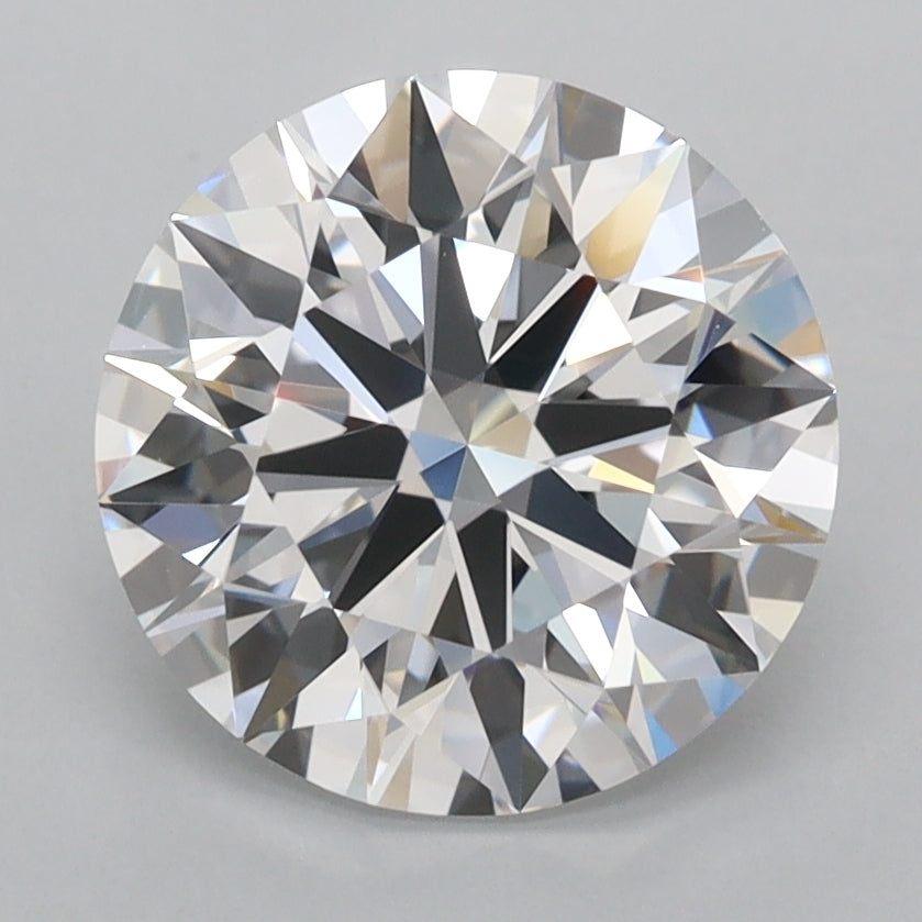 2.89 Carat Round Shaped, Ideal Cut, D Color, FL Clarity, IGI Certified Lab Grown Diamond