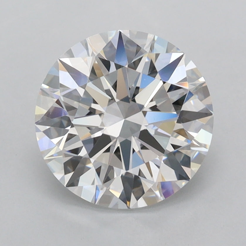 2.12 Carat Round Shaped, Ideal Cut, D Color, FL Clarity, IGI Certified Lab Grown Diamond