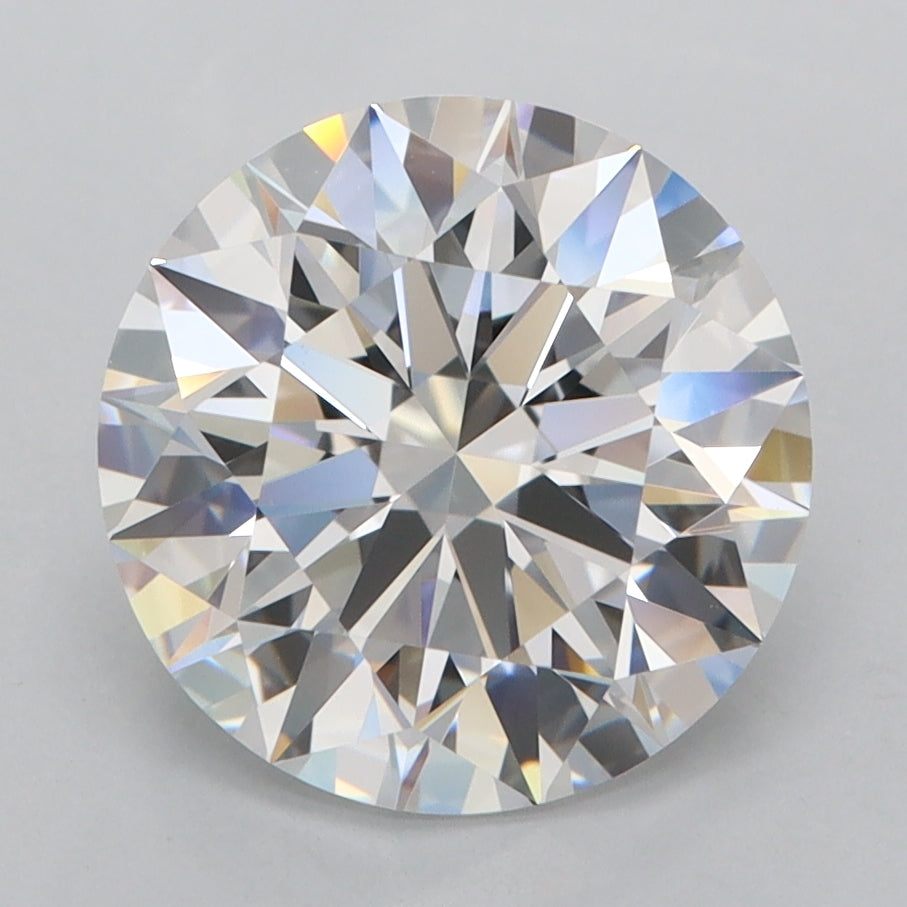 3.41 Carat Round Shaped, Ideal Cut, D Color, FL Clarity, IGI Certified Lab Grown Diamond