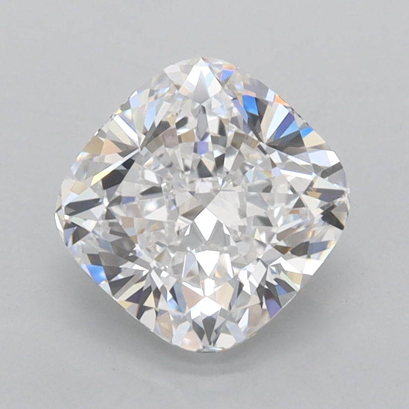 1.97 Carat Cushion Shaped, Ideal Cut, D Color, FL Clarity, IGI Certified Lab Grown Diamond
