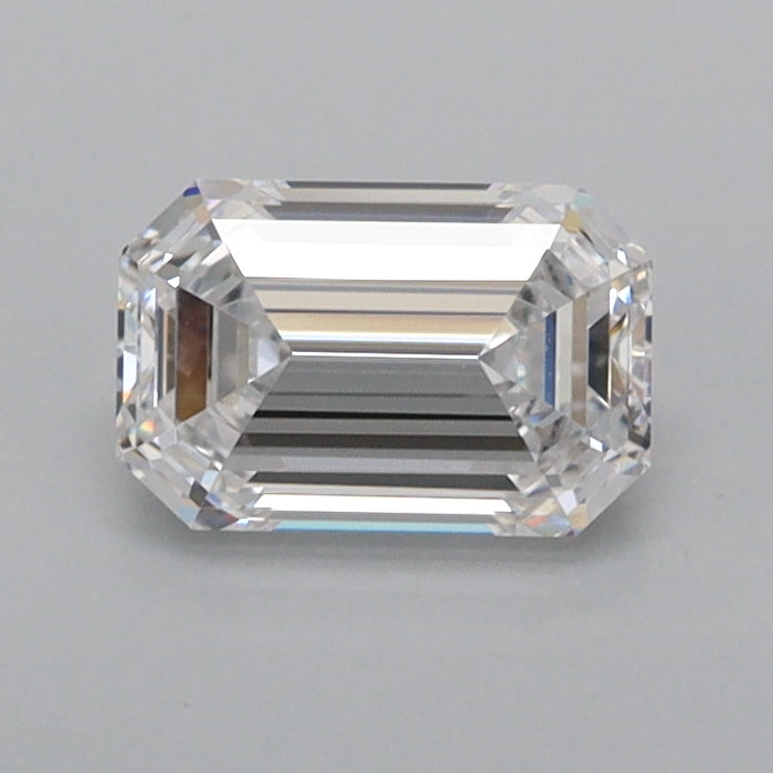 0.92 Carat Emerald Shaped, Ideal Cut, D Color, IF Clarity, IGI Certified Lab Grown Diamond