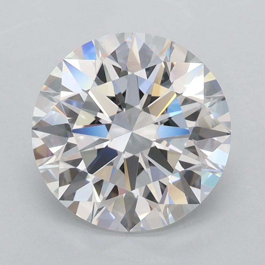 3.02 Carat Round Shaped, Ideal Cut, D Color, FL Clarity, IGI Certified Lab Grown Diamond