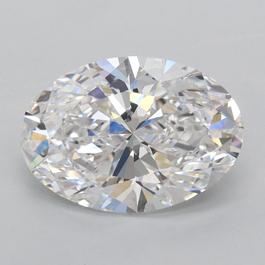 1.94 Carat Oval Shaped, Excellent Cut, D Color, FL Clarity, IGI Certified Lab Grown Diamond