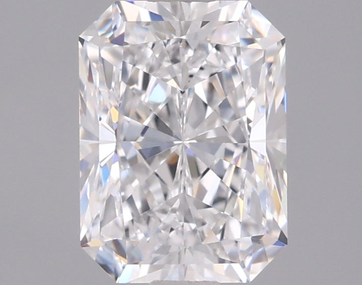 1.66 Carat Radiant Shaped, Excellent Cut, D Color, VVS1 Clarity, IGI Certified Lab Grown Diamond