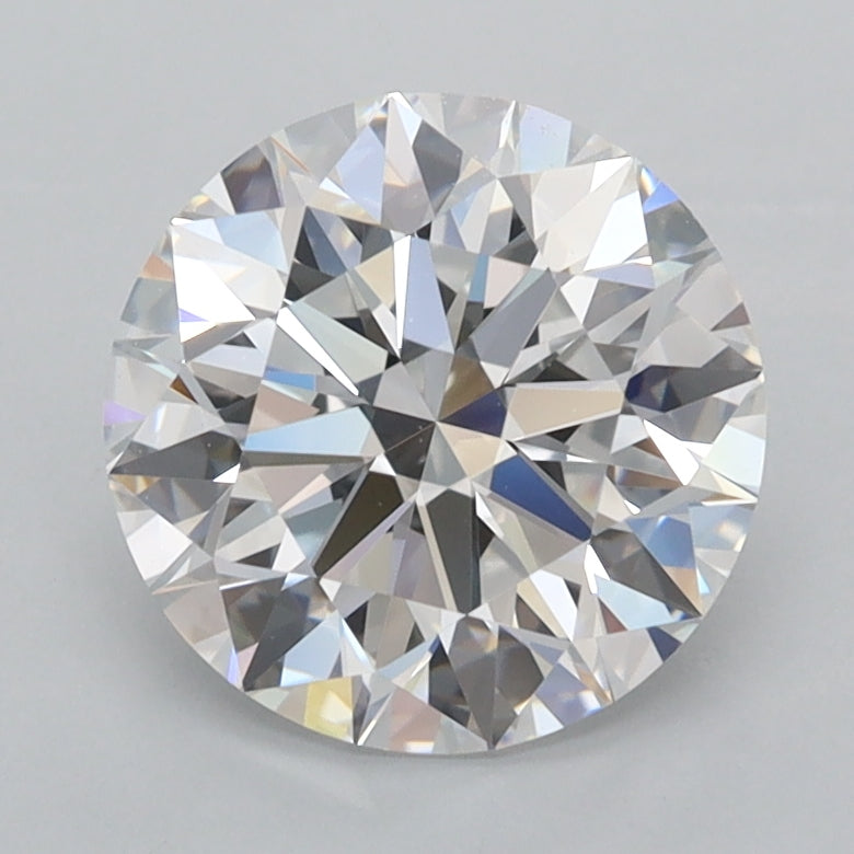 2.35 Carat Round Shaped, Ideal Cut, D Color, FL Clarity, IGI Certified Lab Grown Diamond