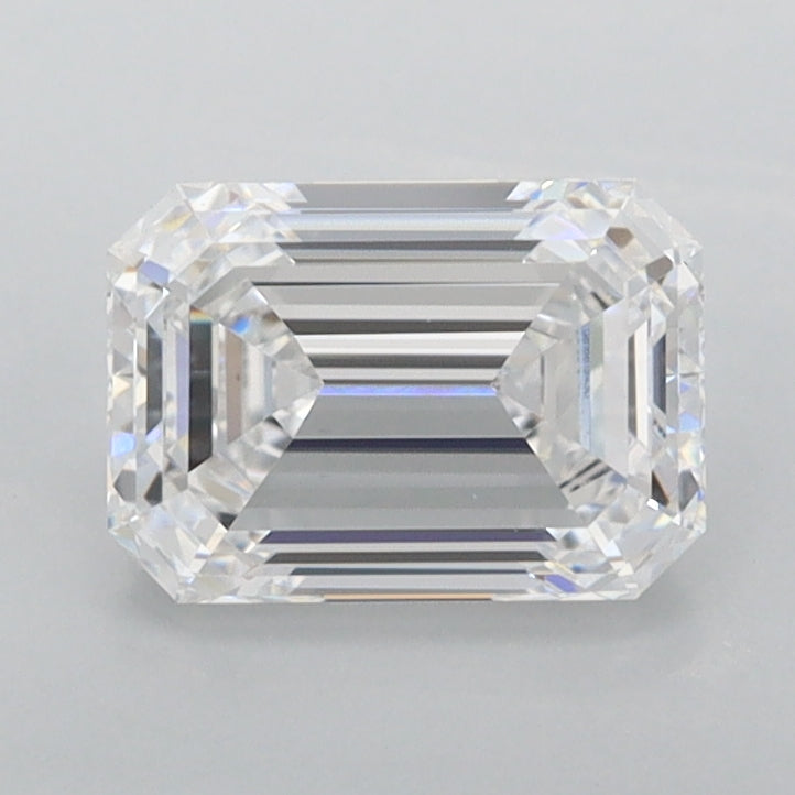 1.35 Carat Emerald Shaped, Ideal Cut, D Color, FL Clarity, IGI Certified Lab Grown Diamond