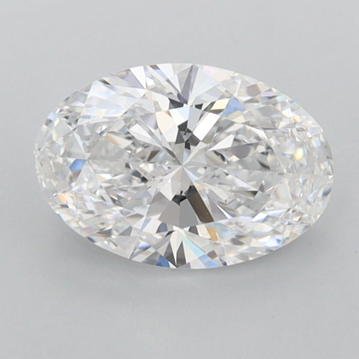 1.04 Carat Oval Shaped, Ideal Cut, D Color, FL Clarity, IGI Certified Lab Grown Diamond
