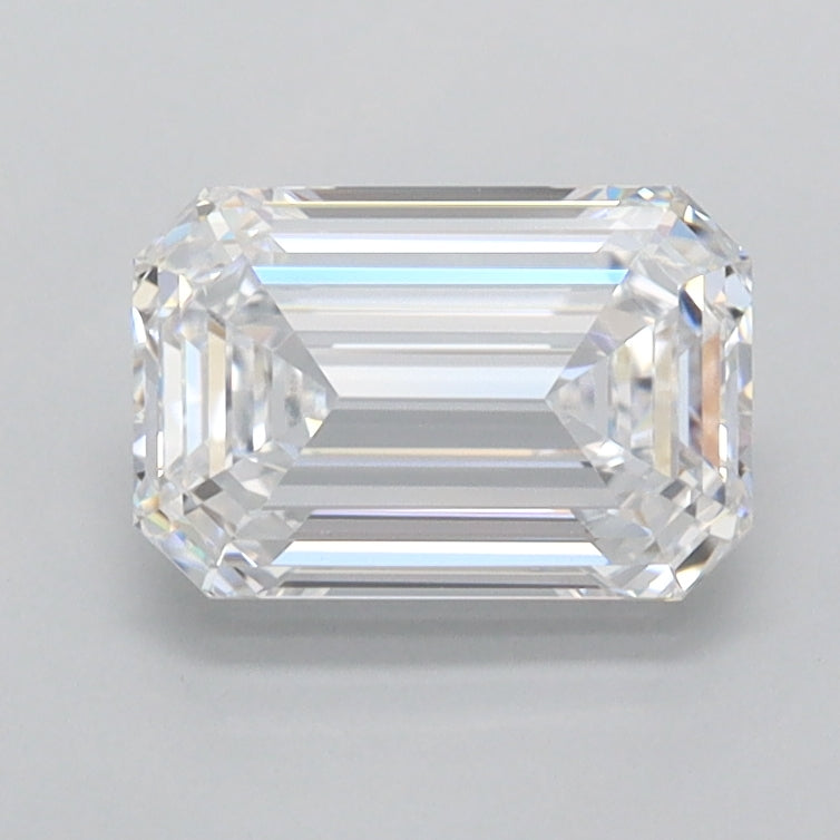 1.46 Carat Emerald Shaped, Ideal Cut, D Color, FL Clarity, IGI Certified Lab Grown Diamond