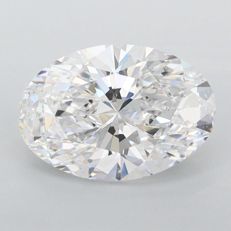 1.36 Carat Oval Shaped, Ideal Cut, D Color, FL Clarity, IGI Certified Lab Grown Diamond
