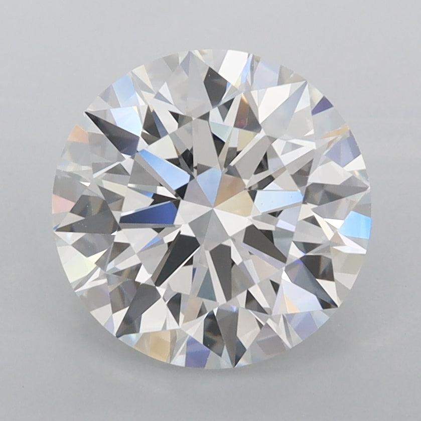 2.54 Carat Round Shaped, Ideal Cut, D Color, FL Clarity, IGI Certified Lab Grown Diamond