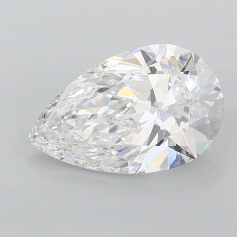 1.03 Carat Pear Shaped, Excellent Cut, D Color, FL Clarity, IGI Certified Lab Grown Diamond