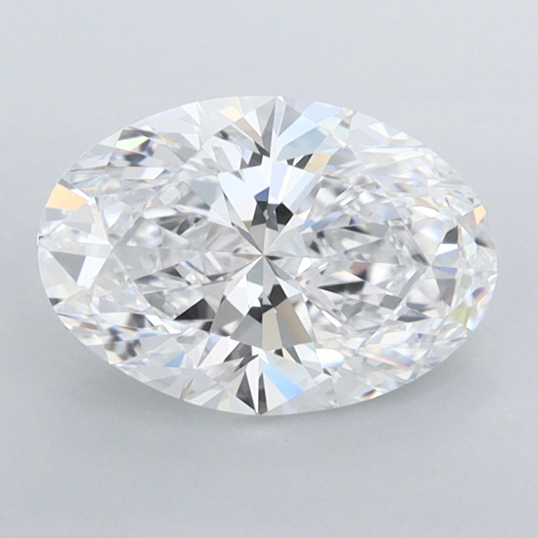1.36 Carat Oval Shaped, Ideal Cut, D Color, FL Clarity, IGI Certified Lab Grown Diamond