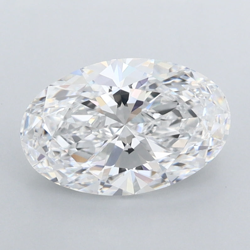 1.35 Carat Oval Shaped, Ideal Cut, D Color, FL Clarity, IGI Certified Lab Grown Diamond