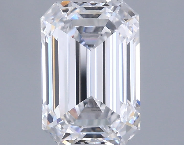 1.46 Carat Emerald Shaped, Ideal Cut, D Color, VVS1 Clarity, IGI Certified Lab Grown Diamond