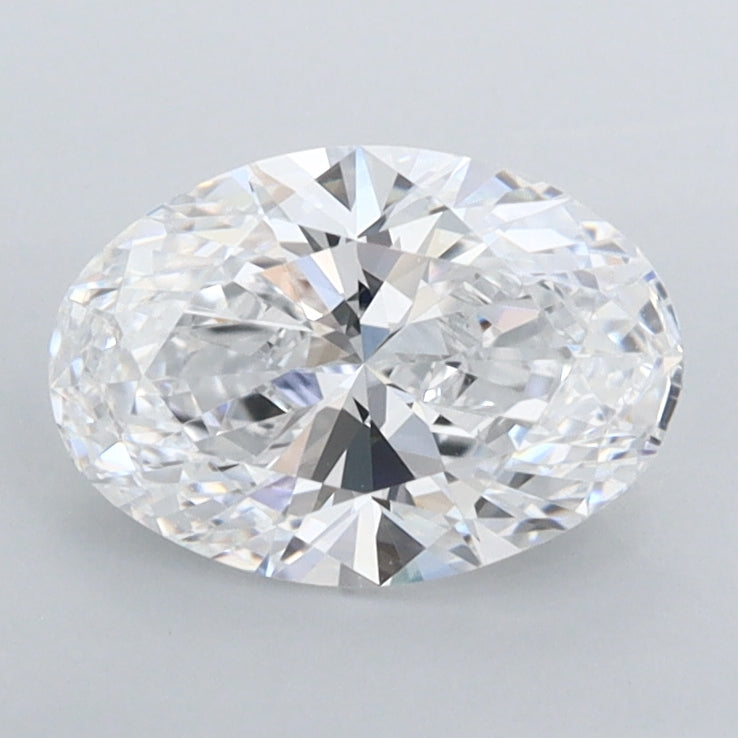 1.27 Carat Oval Shaped, Ideal Cut, D Color, IF Clarity, IGI Certified Lab Grown Diamond