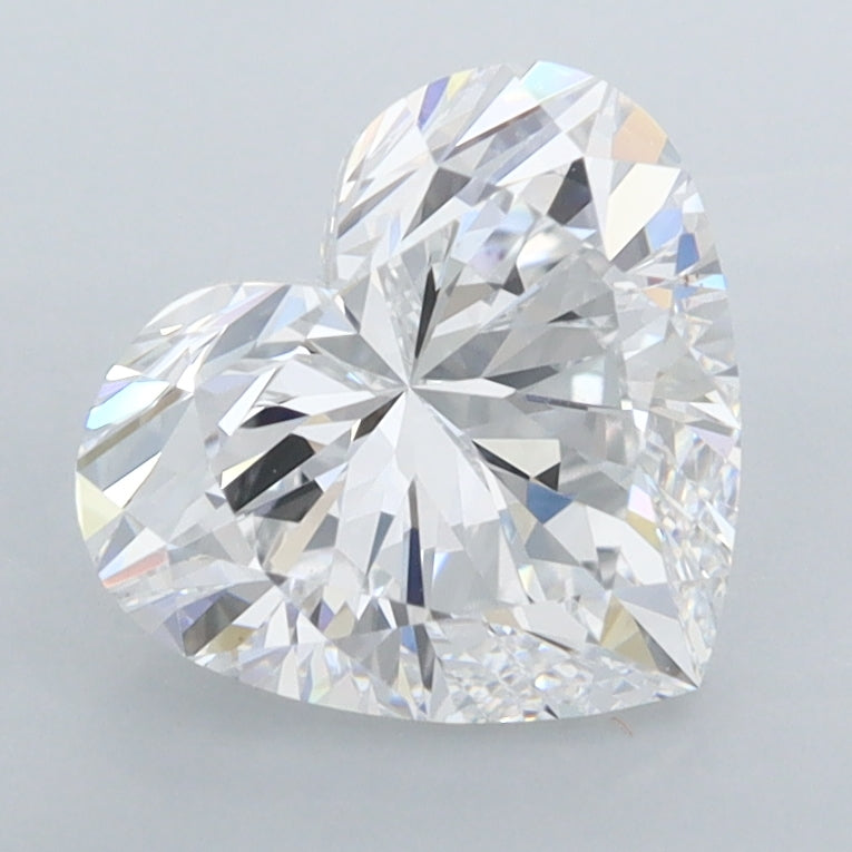 2.08 Carat Heart Shaped, Excellent Cut, D Color, FL Clarity, IGI Certified Lab Grown Diamond