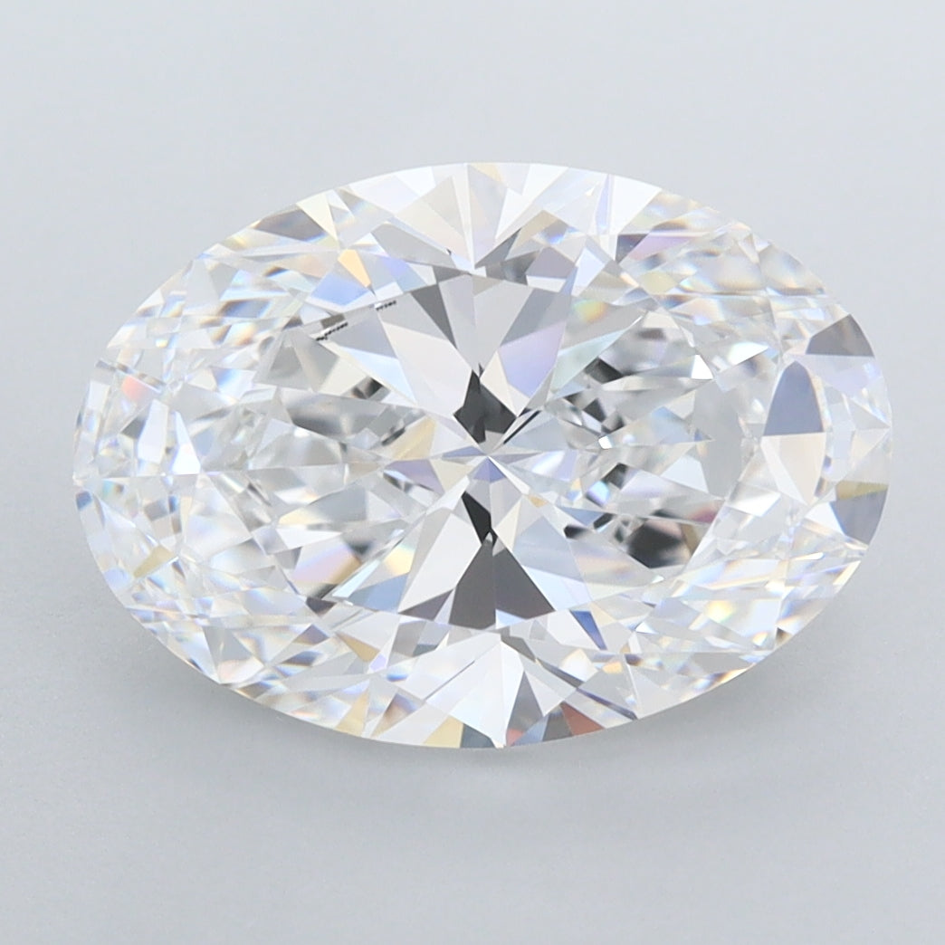 3.82 Carat Oval Shaped, Ideal Cut, D Color, FL Clarity, IGI Certified Lab Grown Diamond