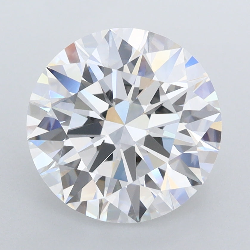 2.72 Carat Round Shaped, Ideal Cut, D Color, FL Clarity, IGI Certified Lab Grown Diamond