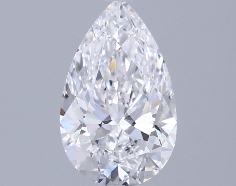 0.95 Carat Pear Shaped, Ideal Cut, D Color, VVS2 Clarity, IGI Certified Lab Grown Diamond