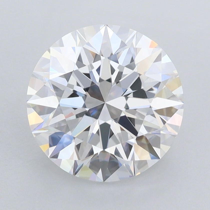 2.50 Carat Round Shaped, Excellent Cut, D Color, FL Clarity, IGI Certified Lab Grown Diamond