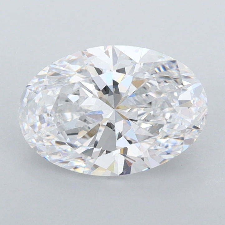 1.15 Carat Oval Shaped, Ideal Cut, D Color, FL Clarity, IGI Certified Lab Grown Diamond