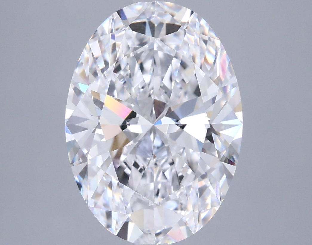 3.33 Carat Oval Shaped, Ideal Cut, D Color, FL Clarity, IGI Certified Lab Grown Diamond