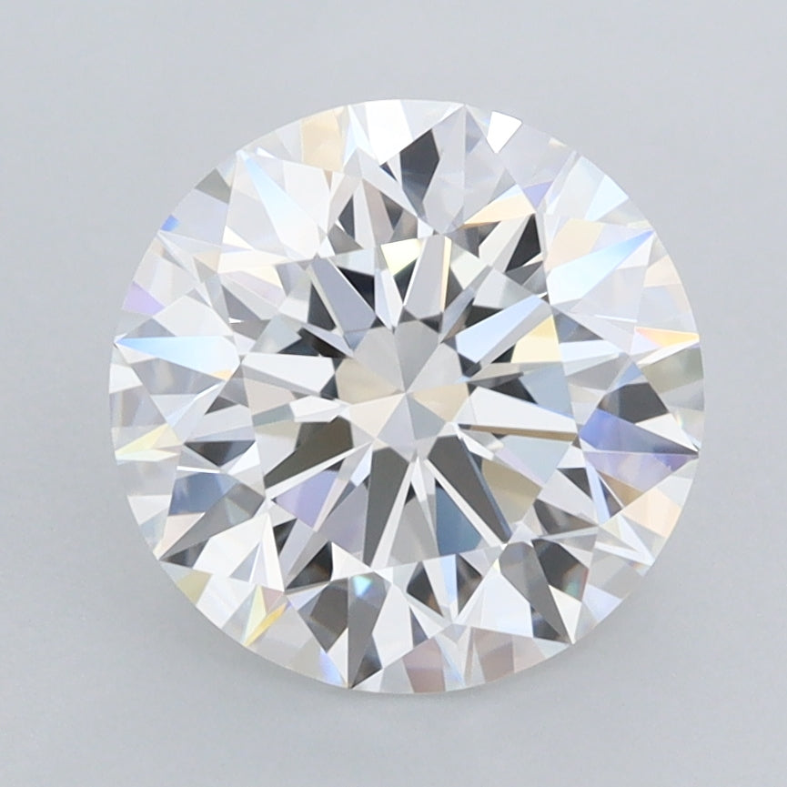 2.75 Carat Round Shaped, Ideal Cut, D Color, FL Clarity, IGI Certified Lab Grown Diamond