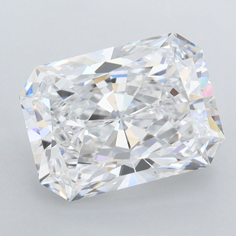 2.22 Carat Radiant Shaped, Ideal Cut, D Color, FL Clarity, IGI Certified Lab Grown Diamond