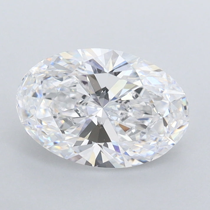 0.96 Carat Oval Shaped, Ideal Cut, D Color, VS1 Clarity, IGI Certified Lab Grown Diamond